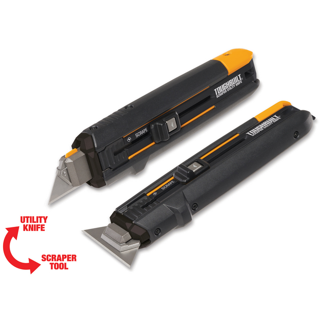 Produktbild föreställande artikeln TOUGHBUILT SKRAPKNIV + 5 BLAD  från kategorin Hantverkarknivar
